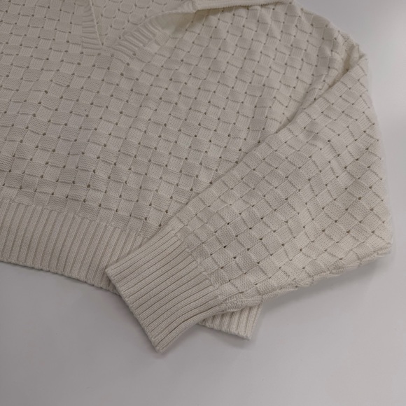 FRNCH Paris Paulia Sweater Cream White Jumper Collar Women’s Small - Picture 4 of 9